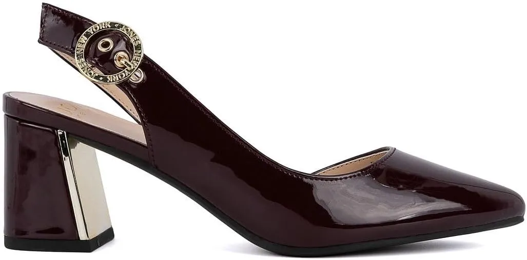 | Block Heel Dress Shoes cabin community with Buckle | Open-Toe/Closed-Toe Elegant & Comfortable Footwear for Formal Events, Parties & Weddings Jones New York Women's Patent Slingback Heeled Sandals 