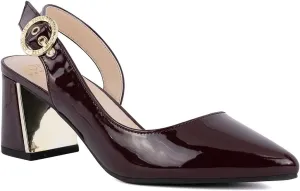 | Block Heel Dress Shoes cabin community with Buckle | Open-Toe/Closed-Toe Elegant & Comfortable Footwear for Formal Events, Parties & Weddings Jones New York Women's Patent Slingback Heeled Sandals 