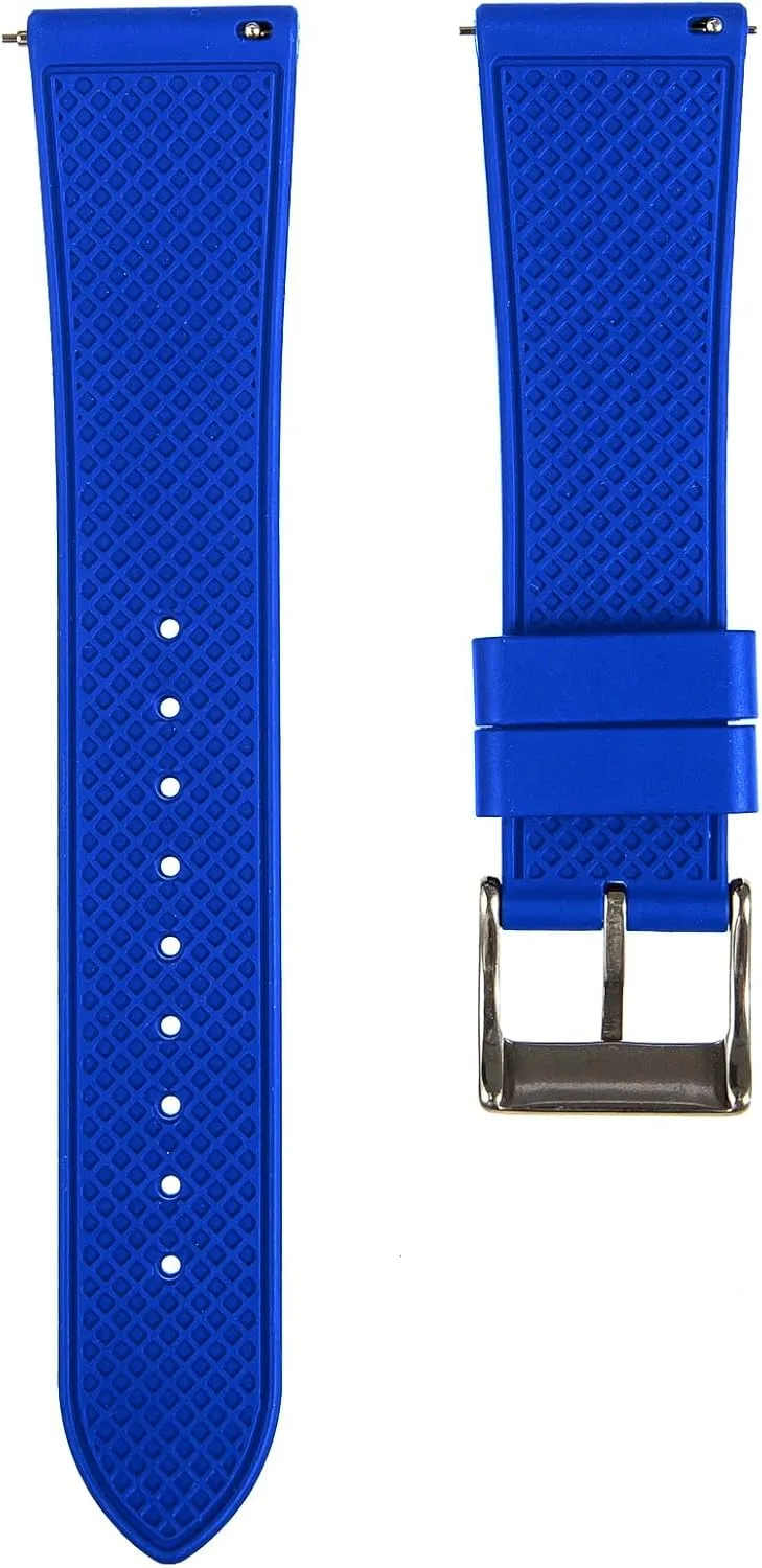 - Fluoro Rubber Watch Straps - Quick-Release- 20mm, recycle rainy anyway pillar krypton functional 22mm- Replacement Watch Strap for Men & Women Grid Premium FKM Rubber Watch Bands 