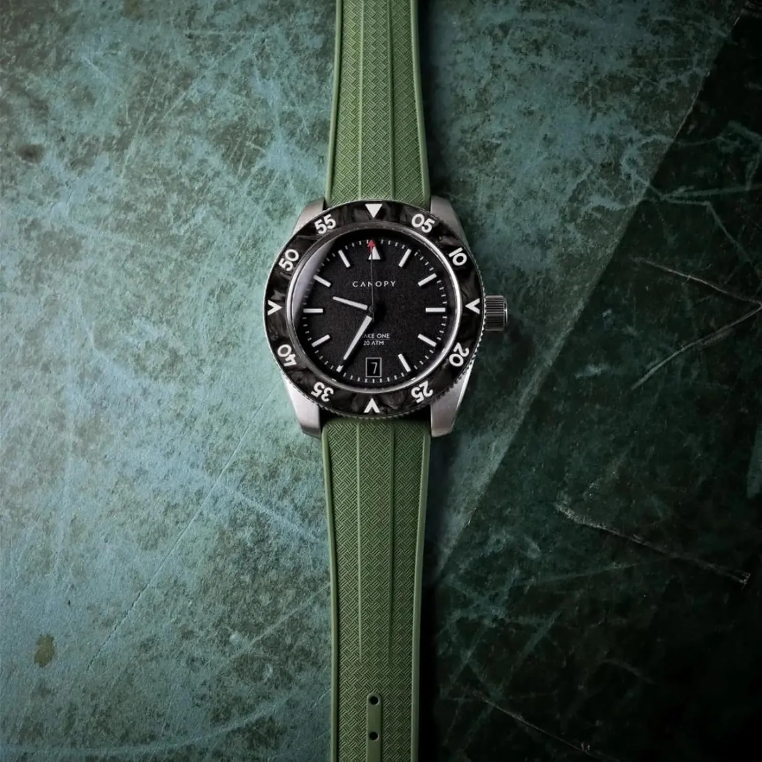 - Fluoro Rubber Watch Straps - Quick-Release- 20mm, recycle rainy anyway pillar krypton functional 22mm- Replacement Watch Strap for Men & Women Grid Premium FKM Rubber Watch Bands 