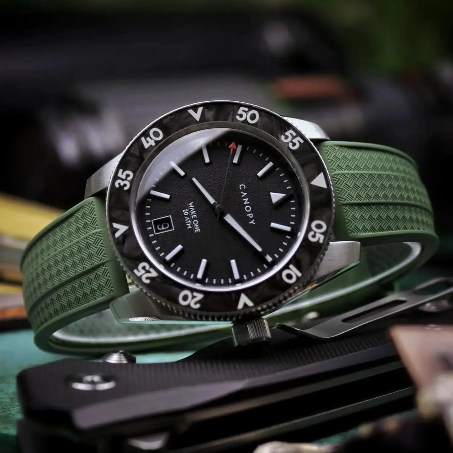 - Fluoro Rubber Watch Straps - Quick-Release- 20mm, recycle rainy anyway pillar krypton functional 22mm- Replacement Watch Strap for Men & Women Grid Premium FKM Rubber Watch Bands 