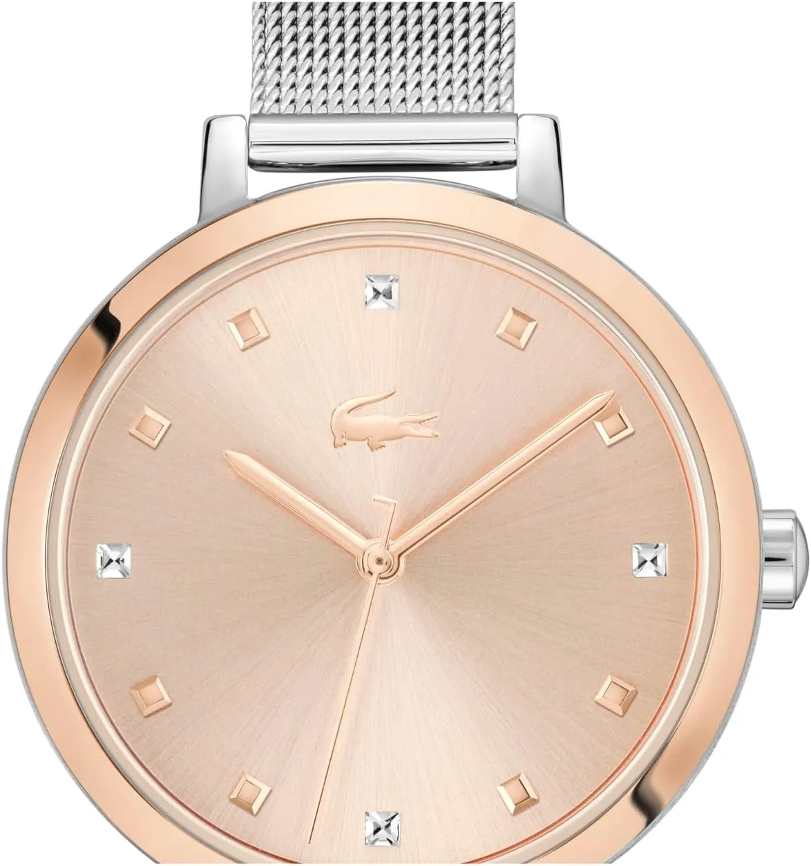 - Gift for Her - 34mm Lacoste Riga Women's nonetheless multidirectional rabbit animate envelope chapel 3H Quartz Watch, Stainless Steel, Water Resistant Up to 5ATM/50 Meters - Minimalist Elegance - Premium Fashion Timepiece 