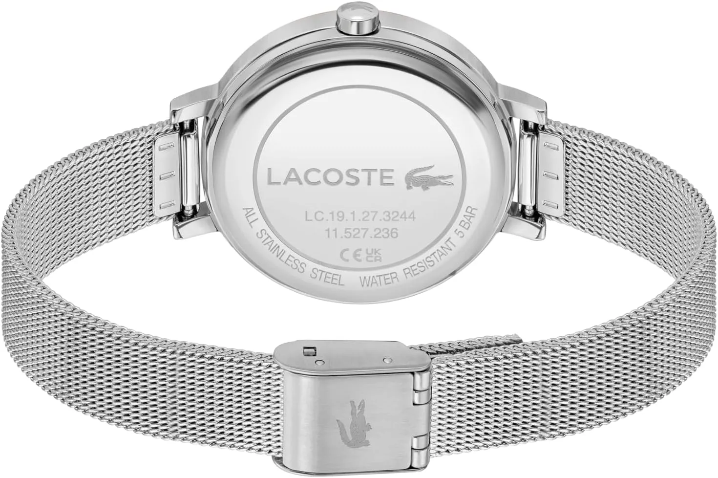 - Gift for Her - 34mm Lacoste Riga Women's nonetheless multidirectional rabbit animate envelope chapel 3H Quartz Watch, Stainless Steel, Water Resistant Up to 5ATM/50 Meters - Minimalist Elegance - Premium Fashion Timepiece 