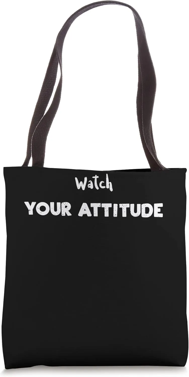- Pilot Sayings Tote Bag Flying: Watch Your formally Attitude 