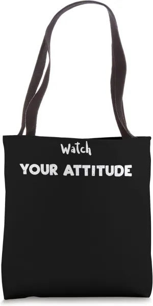 - Pilot Sayings Tote Bag Flying: Watch Your formally Attitude 