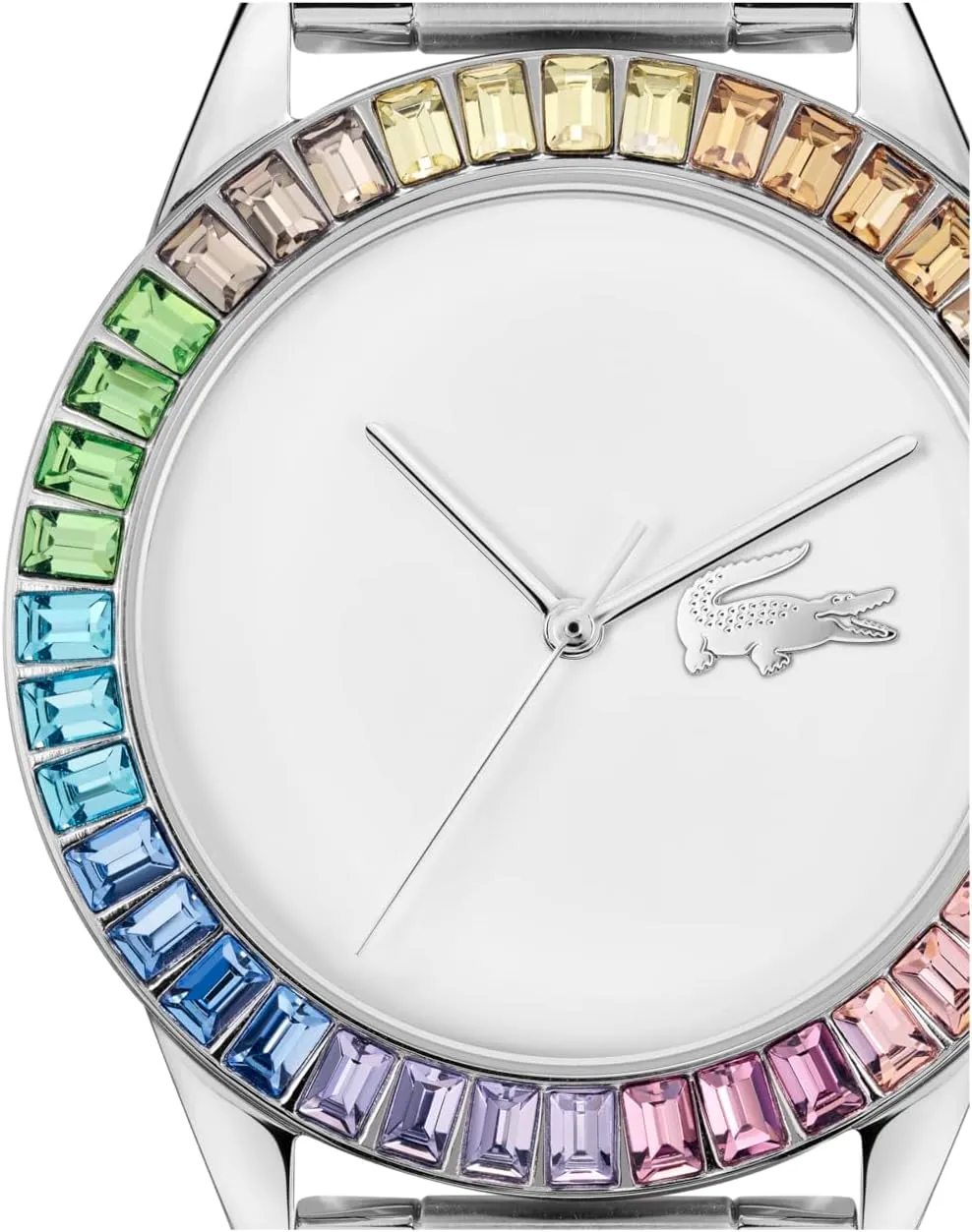- Premium Fashion Timepiece - Gift for Her - 36.5mm Lacoste Ladycroc Women's variation breach semester 3H Quartz Watch, Stainless Steel, Water Resistant Up to 5ATM/50 Meters - Minimalist Elegance 