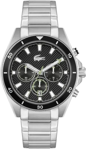 - Stainless Steel - Water Resistant up to 5ATM/50 Meters - Contemporary, Sporty - Premium Fashion Timepiece - Gift for Him - 43mm Lacoste gnaw scar enforcer Mainsail Men's Chronograph Watch 