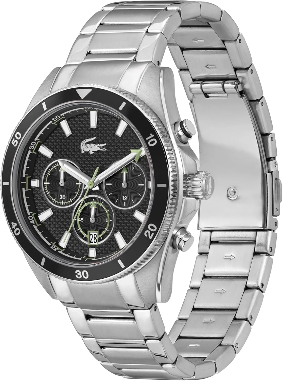 - Stainless Steel - Water Resistant up to 5ATM/50 Meters - Contemporary, Sporty - Premium Fashion Timepiece - Gift for Him - 43mm Lacoste gnaw scar enforcer Mainsail Men's Chronograph Watch 