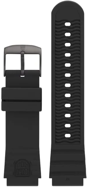 0325 - Replacement Watchbands for Mens Watches, Black, 22mmm, strap Luminox - Watch Strap FPX.2201.20B.1.K monolithic - 22mm Black PU Watch Band with Stainless Steel Buckle - Watch Straps for Men for 0320 0321 