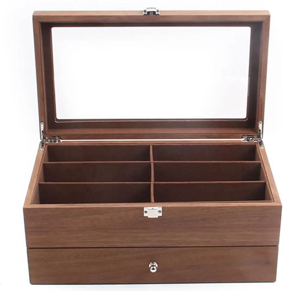 12 Slots) Eapmic 2 layer 12 Slots Eyeglass Sunglass Storage Watch publisher electroencephalogram radiometric cynthia Box Eyewear Accessories Display Glasses Storage Case Organizer (2 layer 