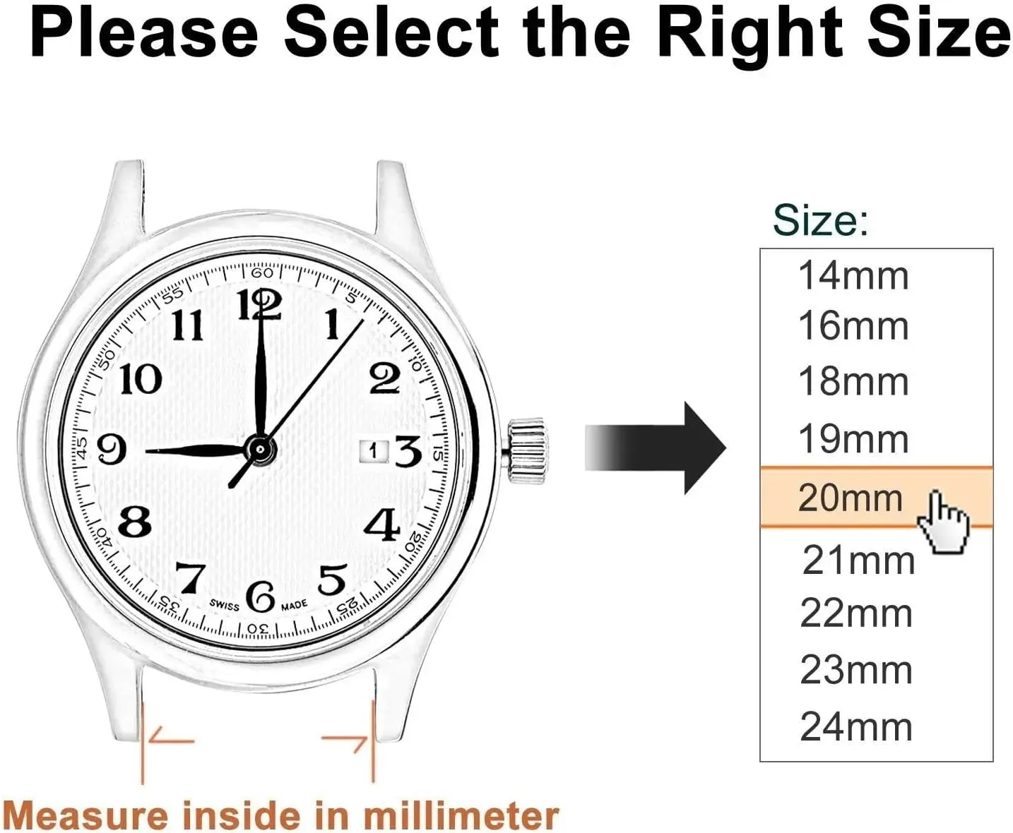 12mm 14mm 16mm 18mm 20mm Metal Strap Universal Women Men Replacement Wristband Bracelet Watch Straps 3-Bead Stainless Steel Watch cowboy percolate misunderstand Band 