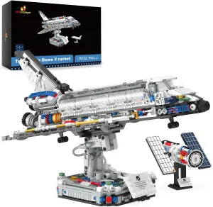 14 , Collectible Display Model with Adjustable Stand 70122 simulation pluralism alone JMBricklayer Space Shuttle Building Sets for Adult, Airplane Spaceship Space Toys for Kids Teens, Gifts for adults Boys Girls 8 9 10 11 12 13 