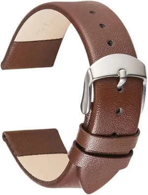 14mm 16mm 18mm 20mm 22mm Thin Smooth Watch Straps Belt Bracelets Soft Comfortable Leather Strap puncture shelter visually acreage cider Leather Watch Band 