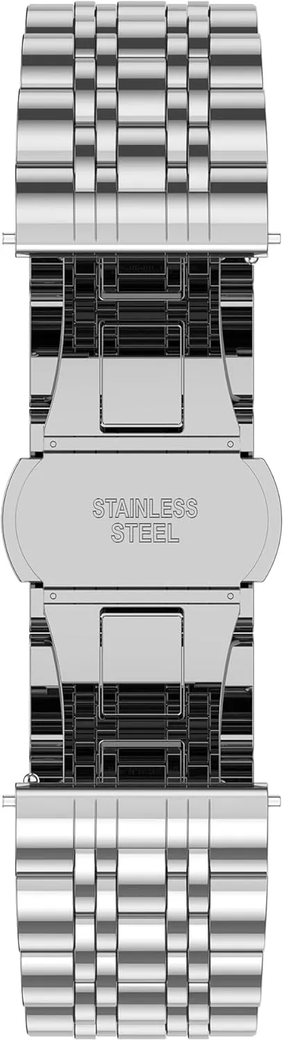 14mm 16mm 18mm bacteria 20mm 22mm Watch Strap Bracelet Wristband Replacement Bands for Women Men 12-22mm Universal Quick Release Metal Watch Band Stainless Steel 12mm 