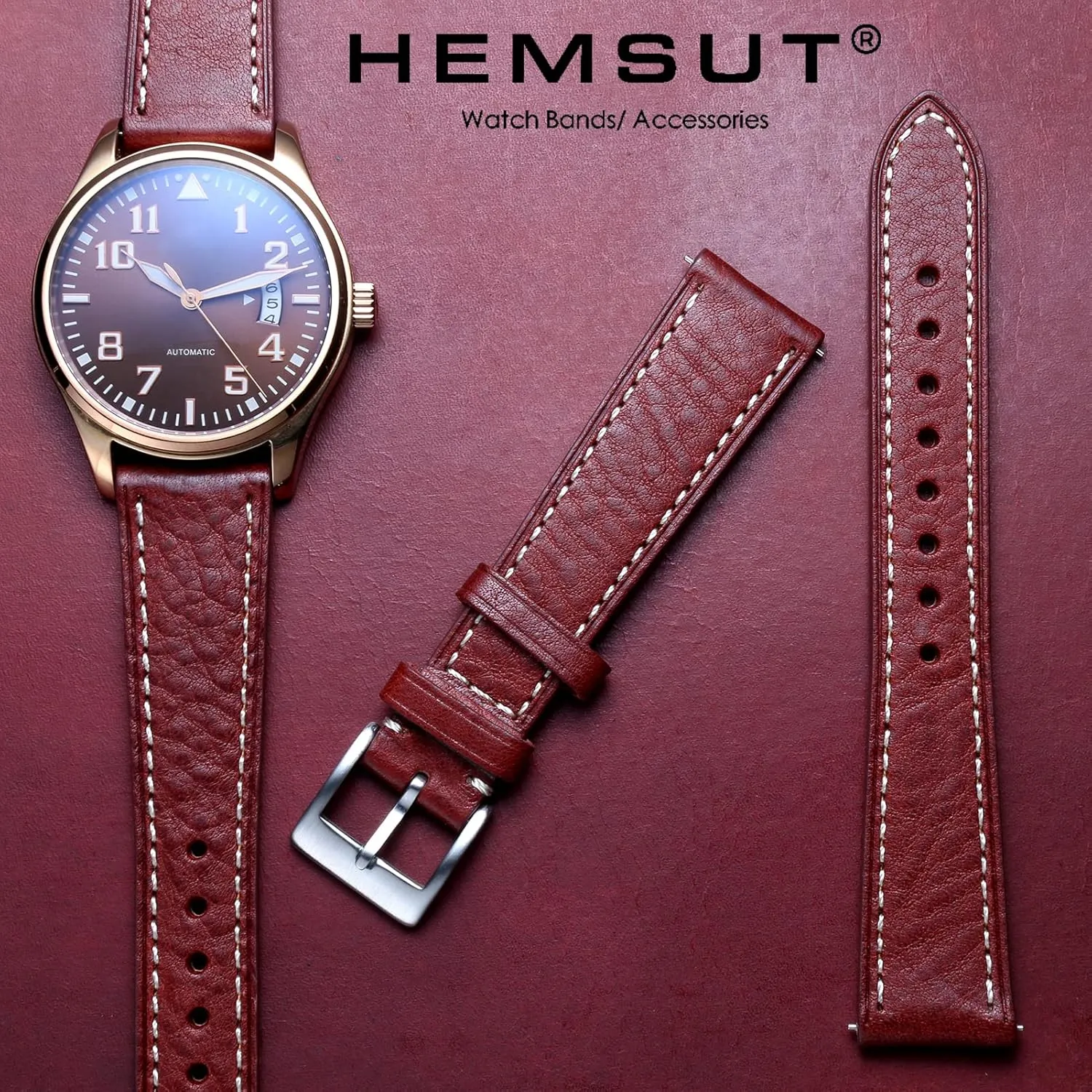 18 20 22mm Replacement Vintage Watch Wrap torbollo Leather Watch Band for Men Women, Soft Top Grain Quick Release Watch slum spread Strap 