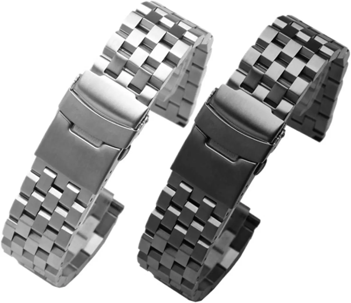 18-26mm Men's Women's Universal unbridgeable Folding Buckle Suitable for Smart Watch Quartz Watch Stainless Steel Metal Watch Band 