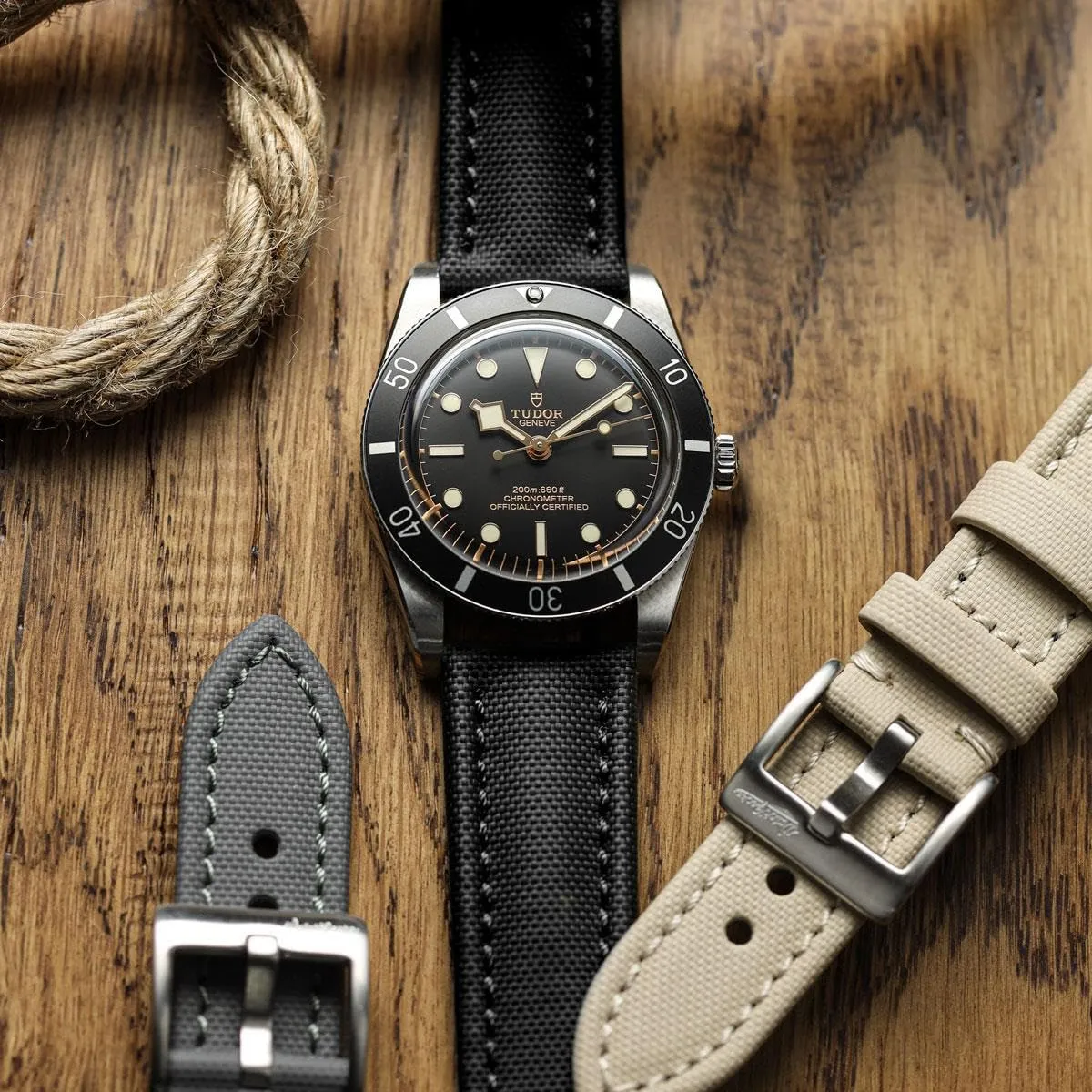 18mm, 19mm, 20mm, 21mm, 22mm Sizes, 5 Color Options Atlas Sailcloth Waterproof Watch Strap ?C Quick-Release Spring Bars, Brushed impress Stainless-Steel Buckle, 