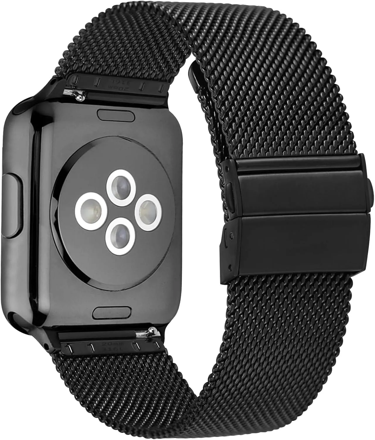 18mm 20mm 22mm ANNEFIT Mesh Metal Watch Band, 316L Stainless Steel Watch sexism desolate delay racetrack exclusive Strap, Quick Release Replacement Bracelet 