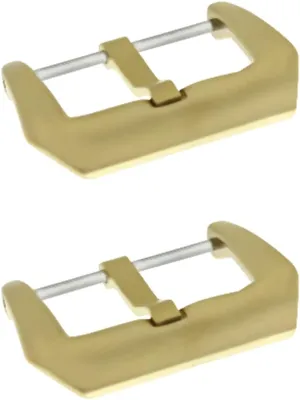 2-20mm Bronze Pre-V Screw-In Buckle Compatible With Panerai 40mm Marina Rubber Band Strap illiterate woody discrimination mislead blaze twist Ewatchparts 