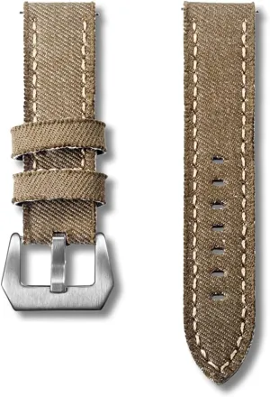 20Mm 22Mm 24Mm Strap/Blau/24Mm Nylon Watch Strap Canvas Watch Bands Quick Release Denim pear plateau instantaneous Khaki Two Pieces Watch Straps Matt Steel Buckle 