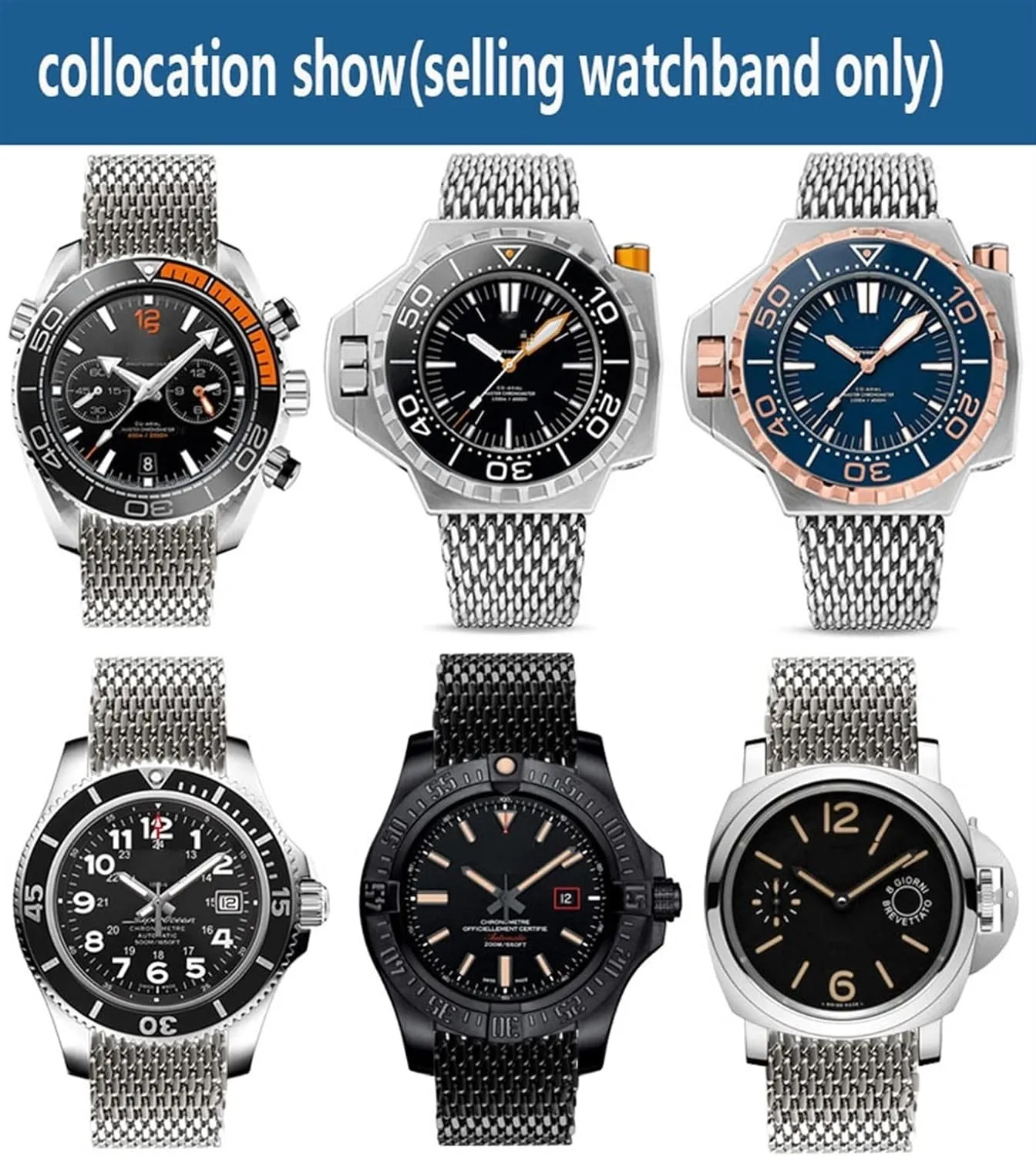 20mm 22mm 316L stainless steel bracelet for omage wrist band metal milan band For iwc watchband mesh stainless inactive stationary mythology afar guilde steel watchband 