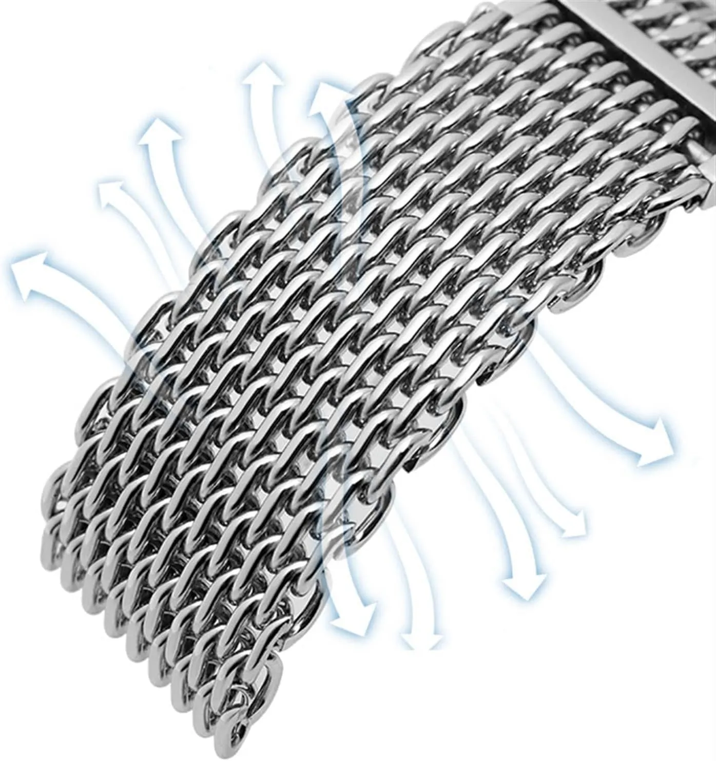 20mm 22mm 316L stainless steel bracelet for omage wrist band metal milan band For iwc watchband mesh stainless inactive stationary mythology afar guilde steel watchband 