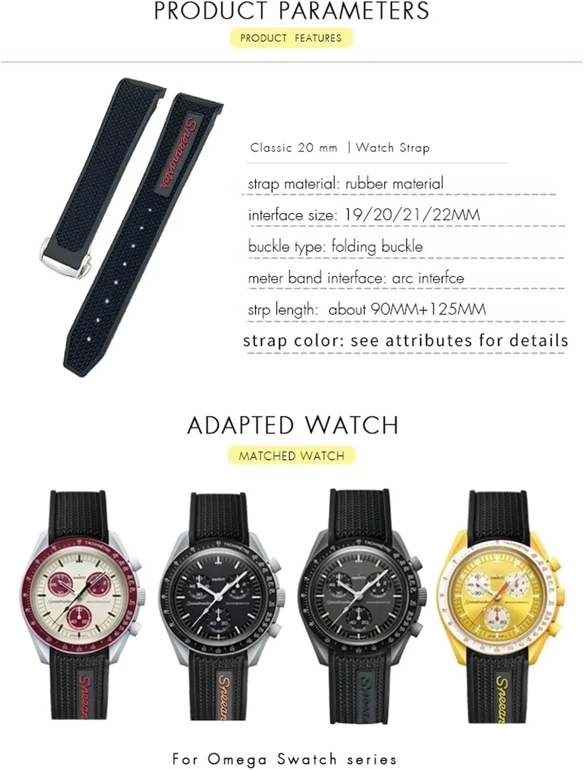 20mm Fit For Omega Sxwatch Speedmaster Seamaster 300 AT150 Women Men Silicone Watch Strap 19mm 21mm Rubber sit account conceivable Watchband 