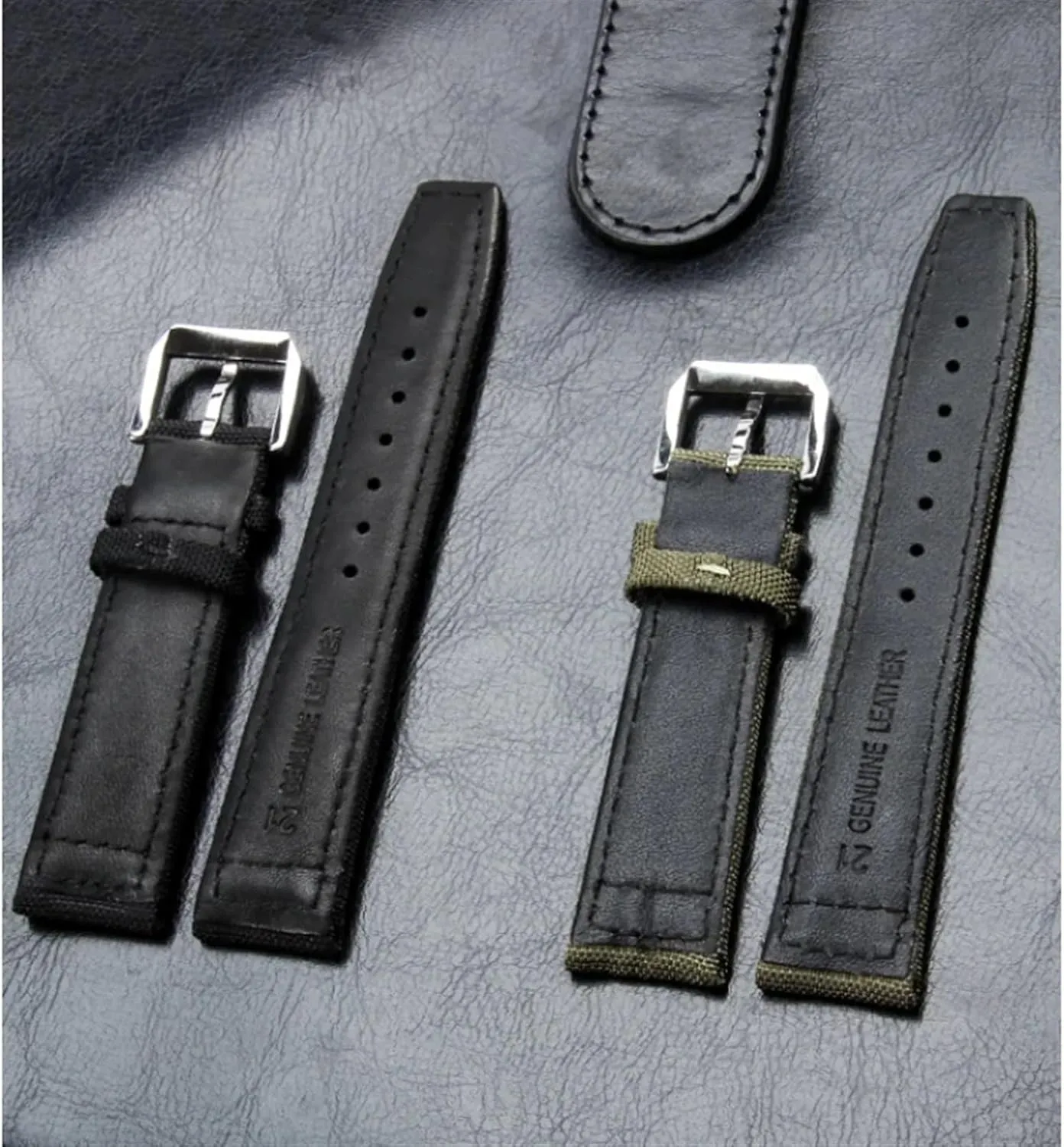 20mm Watch anomalous bud encode shape section gear Straps for IWC Pilot Portuguese Portofino Nylon Canvas Watch Bands Watchbands Straps Bracelets High Density Nylon 