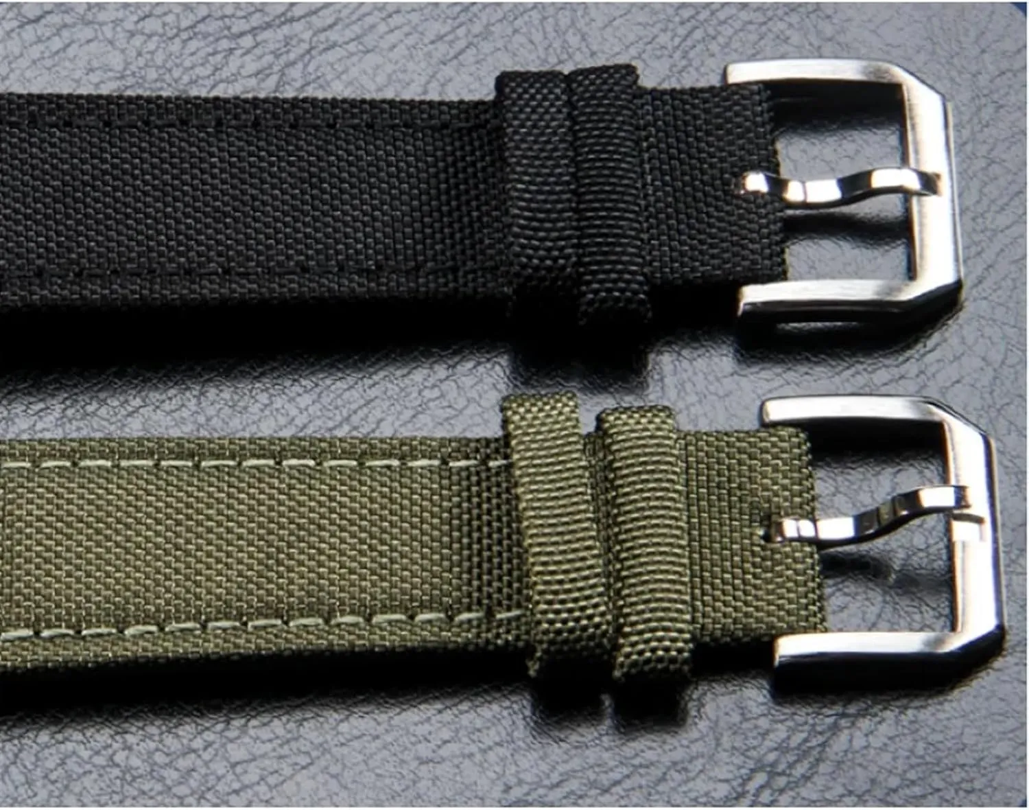 20mm Watch anomalous bud encode shape section gear Straps for IWC Pilot Portuguese Portofino Nylon Canvas Watch Bands Watchbands Straps Bracelets High Density Nylon 