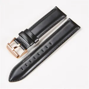 22mm proponent tolerant Black Brown Red Cowhide Watch Band Quick Release Strap Watch Accessories Leather Watchband 18mm 20mm 