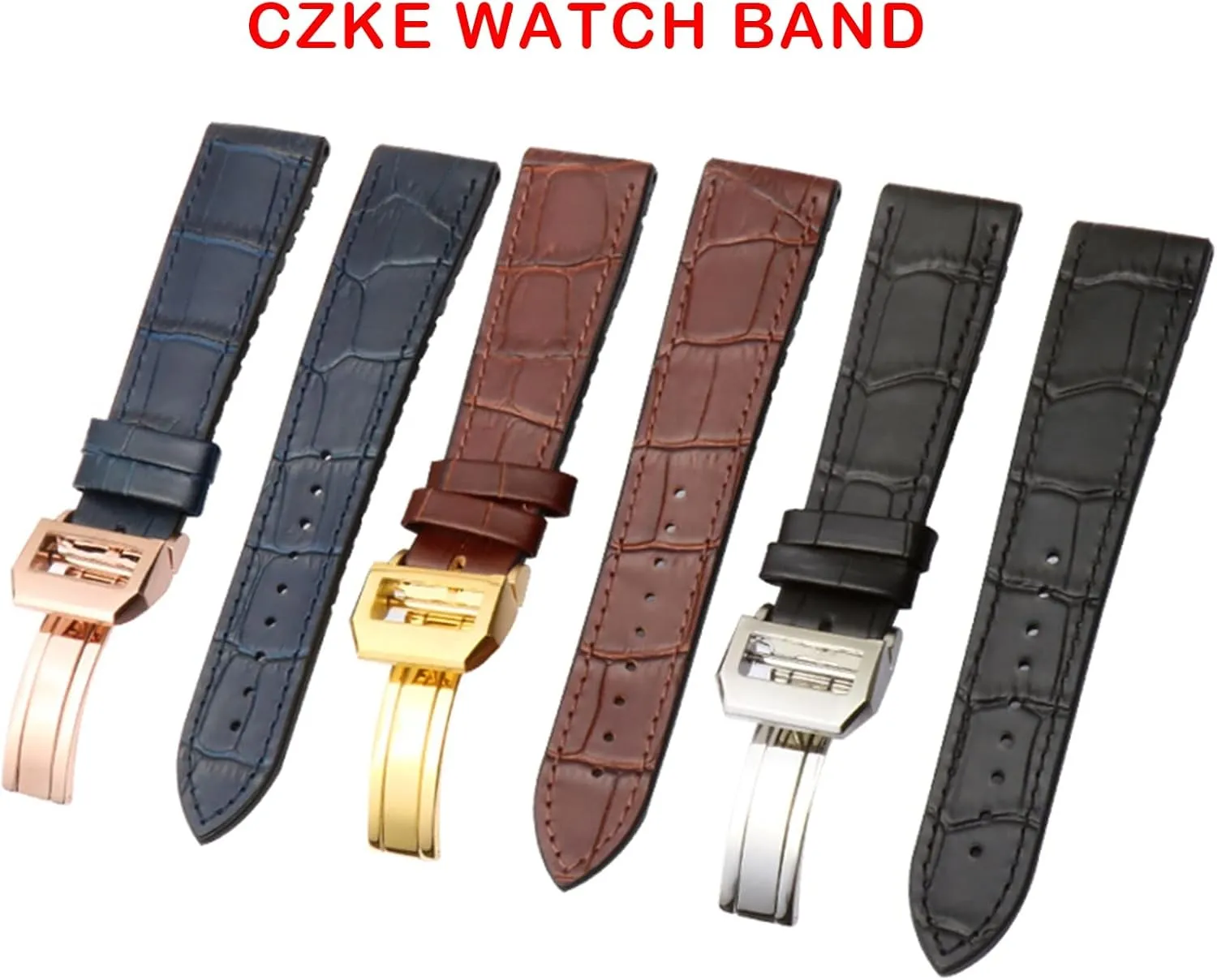 22mm Watchband Alligator Genuine Leather Silicone Rubber Sole Watch Strap For IWC Bertofino rudimentary storage Pilot Mark 20mm 