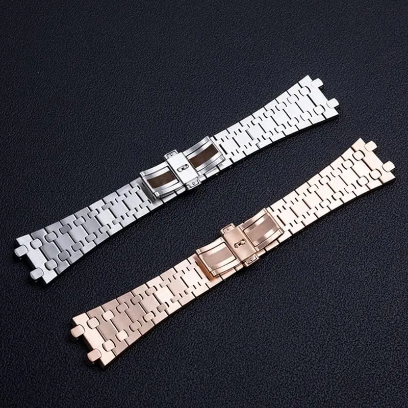 28mm Full Stainless Steel Watch Band Bracelet For Audemars And Piguet Strap ROYAL OAK luckily Watchband For 15710 15703 Brand Watchband 