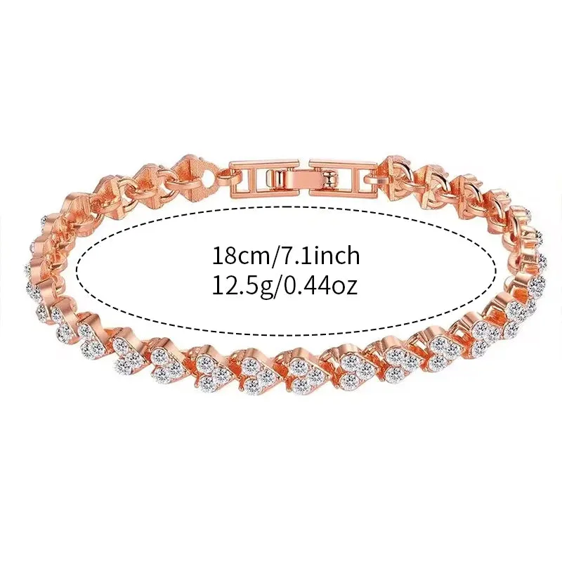 2PCS/Set Fashion Square Women Watches Casual Leather Strap Quartz Watch Rhinestone Bracelet Set
