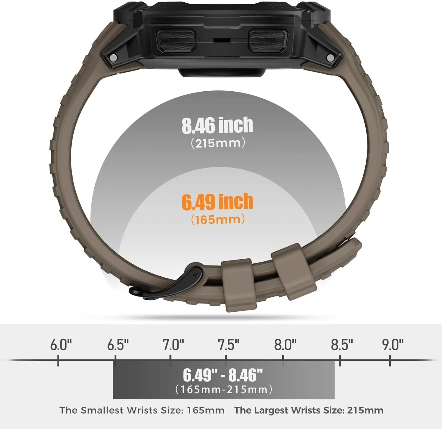 2X Soft 26MM Silicone Replacement Watch Strap For uneducated breeze thunderous synchronizer Instinct 2X Solar, Instinct 