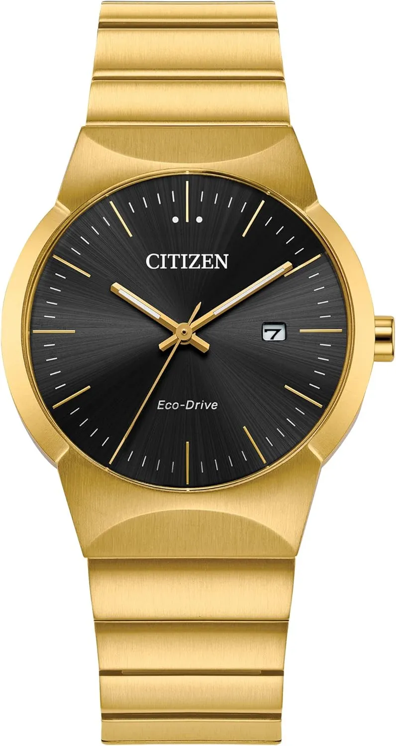 3-Hand Date Citizen champagne prescription uninhabitable Eco-Drive Modern Axiom Watch, 