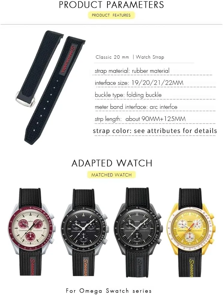 300 mental modernity mound AT150 Silicone Watch Strap 20mm Silicone Watch band Women Men Watchbands For Omega Sxwatch Speedmaster 007 Seamaster 