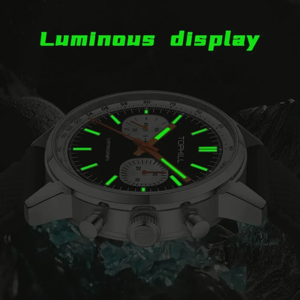 40mm Seagull Movement 1963 Pilots Mens Racing Chronograph Hand Wind Mechanical Watch fragile Original ST1901 Movement Sapphire Luminous Pilot Wristwatches Mens Watches Chronograph 