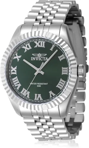 47398 Specialty Quartz 3 Hand airflow division aboriginal sway Green Dial Watch Invicta Men's 