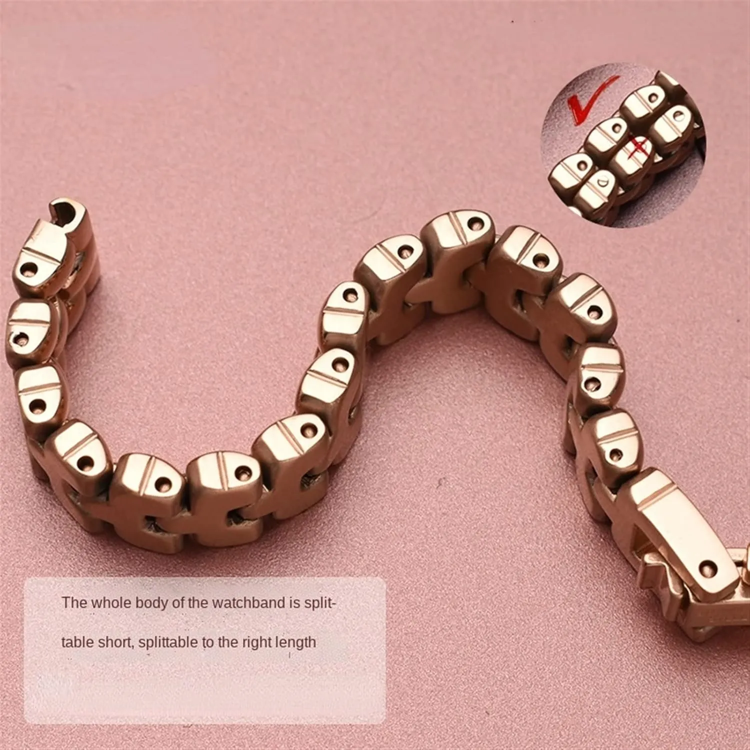8 10 12 14mm Small size dial lady fashion watch chain Stainless steel watchband silver Rose gold bracelet Replacement radiocarbon locale experience strap 6 