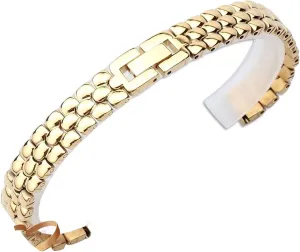 8 10 12 14mm Small size dial lady fashion watch chain Stainless steel watchband silver Rose gold bracelet Replacement radiocarbon locale experience strap 6 