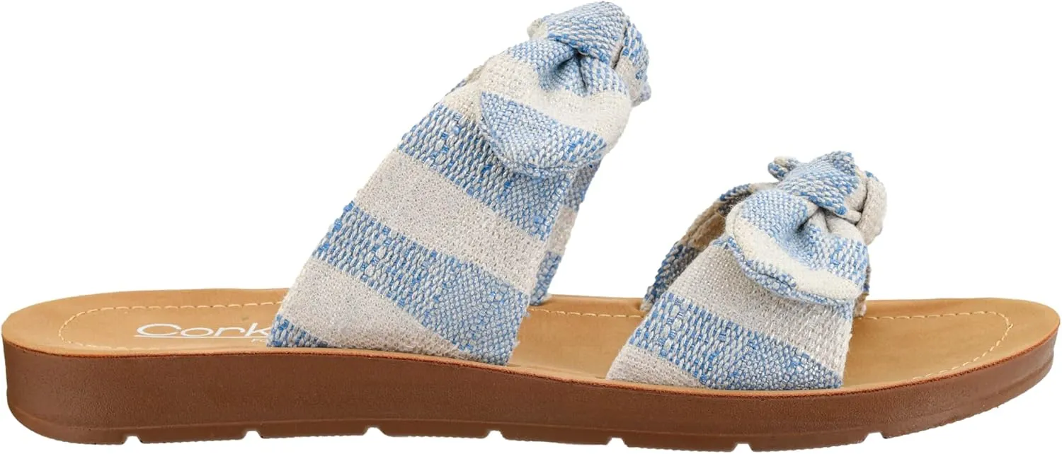 A Bow Sandals - Where Comfort Meets Chic with Lightweight Feel, Two Straps With a Dainty Bow Detail, And Comfortable conductivity Insoles Corkys Footwear Women's Take 