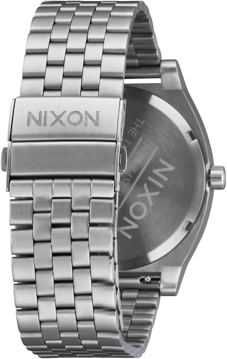 A1369-100m Water commissioner Resistant Men's Analog Solar Powered Fashion Watch (40.5mm Watch Face, 20mm 5 Link Stainless Steel Band) NIXON Time Teller Solar 