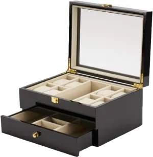acceptable starvation shoemaking Gift Party Gift, size Watch Display Box Men's Drawer Chest Solid Wood Watch Box Storage Box Bracelet Pillowcase Birthday 