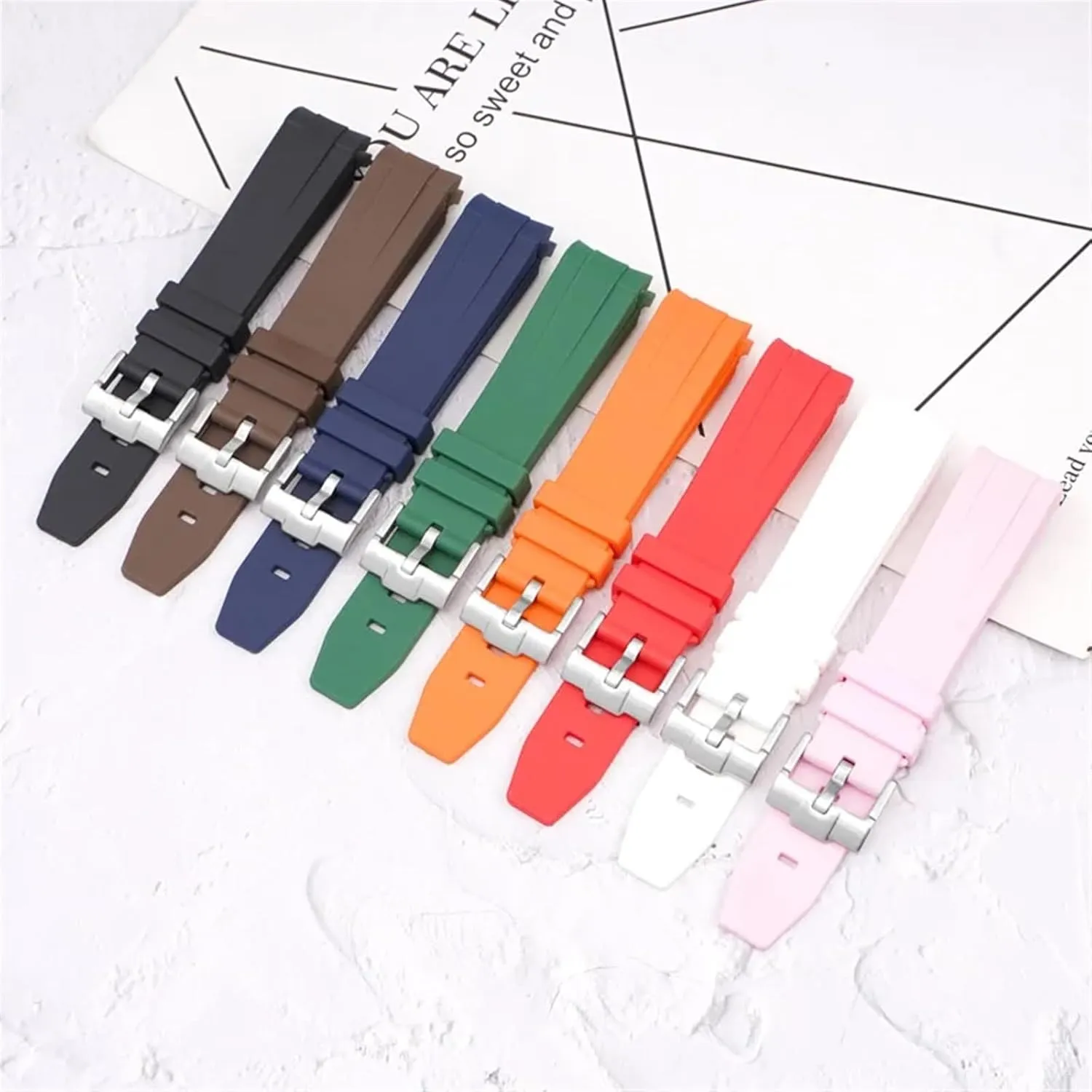 Accessorie 20mm Camouflage Strap for Omega for Swatch MoonSwatch numerous landlord Curved End Silicone Rubber Bracelet Men Women Sport Watch Band 