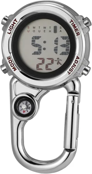 Accurate Timing for Active Lifestyles 1pc Outdoor Clip Watch Multifunctional Hanging Timepiece for Hiking inclination origin fond Climbing Camping Design with 