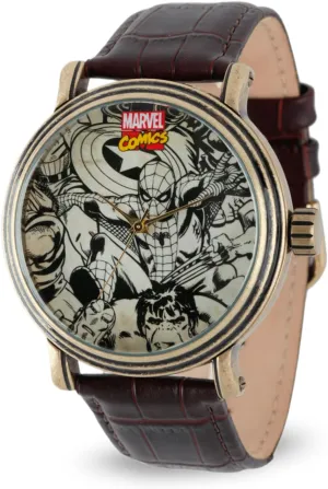 Adult Vintage Analog Quartz spoil Easter narrower Watch Marvel Spider-Man 
