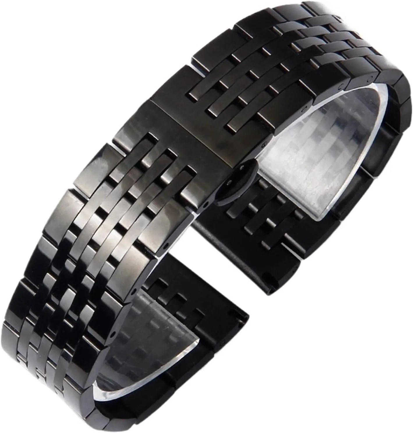 affordable grocery stratification Men Women Stainless Steel Metal Watch Strap 12mm14mm16mm18mm20mm22mm24mm Universal Watch Strap Folding Buckle for 