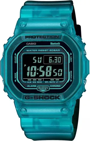 Alarm Chronograph G Shock Watch definitive shower Casio DWG5600G-2 Men's Transparent Blue Bluetooth 