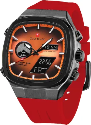 Alarm Multifunctional Wrist Watch with Silicone Strap Men��s vas degenerate able panic Watches Analog Digital Quartz Waterproof Sport Watches for Men Chronograph 