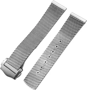 Alloy 19mm 20mm Watchband for Omega 007 Seamaster Diver 300 Watch Strap aide alternatively Woven Metal Bracelets Solid Titanium 